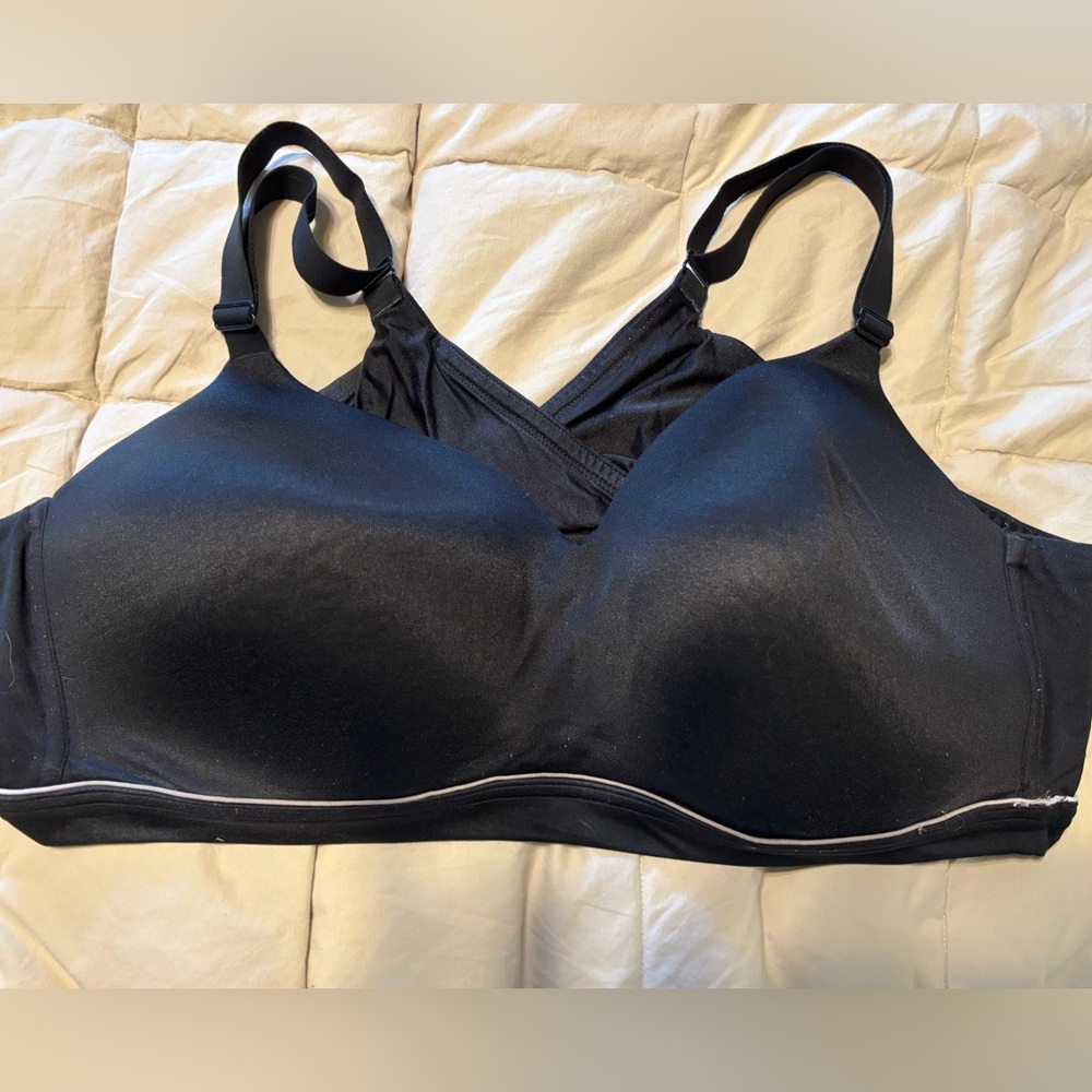 Lane Bryant Women's Seamless Liunge Bra in Black